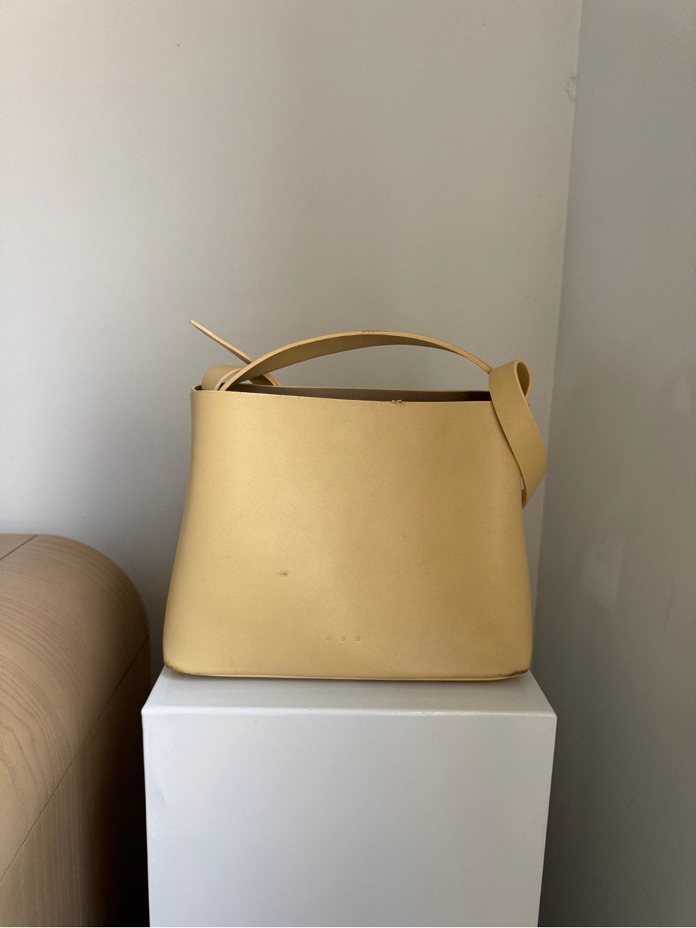 AESTHER EKME Yellow Shoulder Bucket Bag